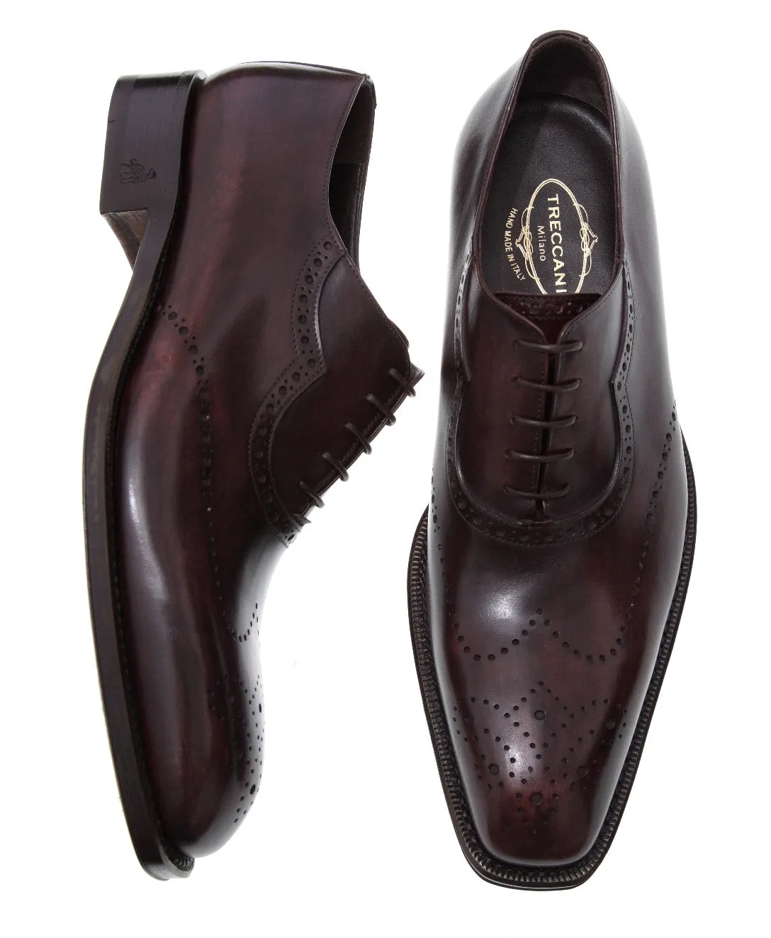 Lovanio Brown Calfskin Oxford Shoes