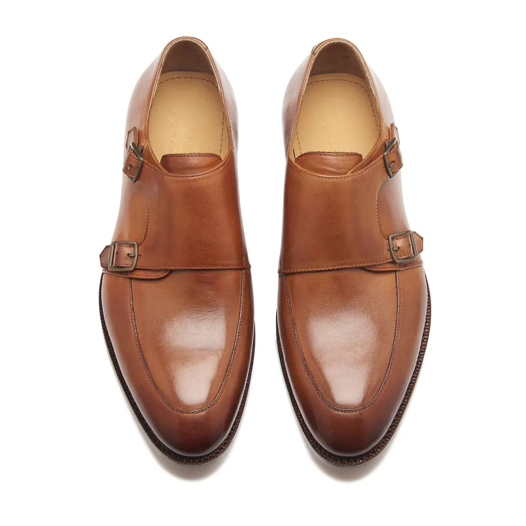 Luigi, Double Monk Strap - London Tan | Hand Welted | Classics Collection
