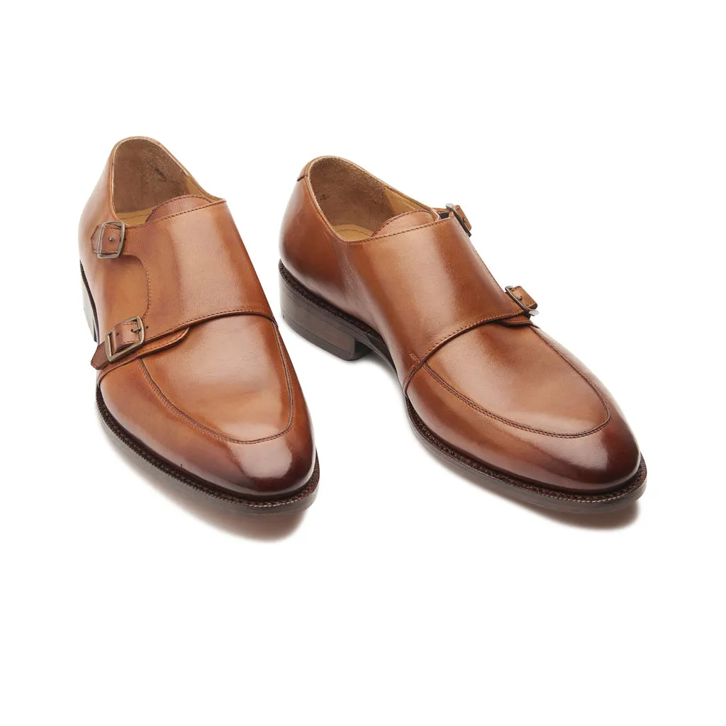 Luigi, Double Monk Strap - London Tan | Hand Welted | Classics Collection