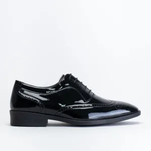 Mancini Men Patent Brogue Oxford _ 150940