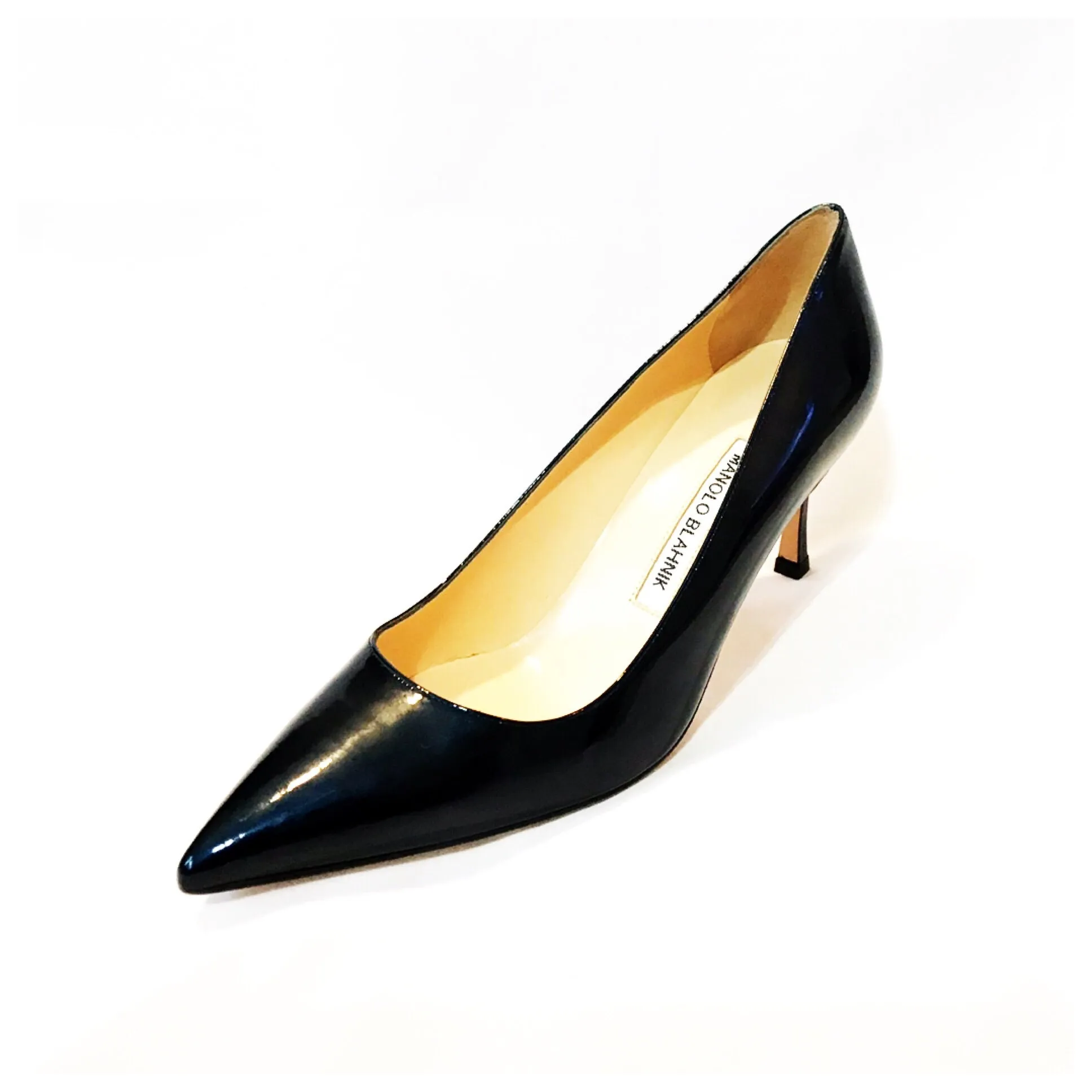 Manolo Blahnik Women's Blue Patent Bb Pumps