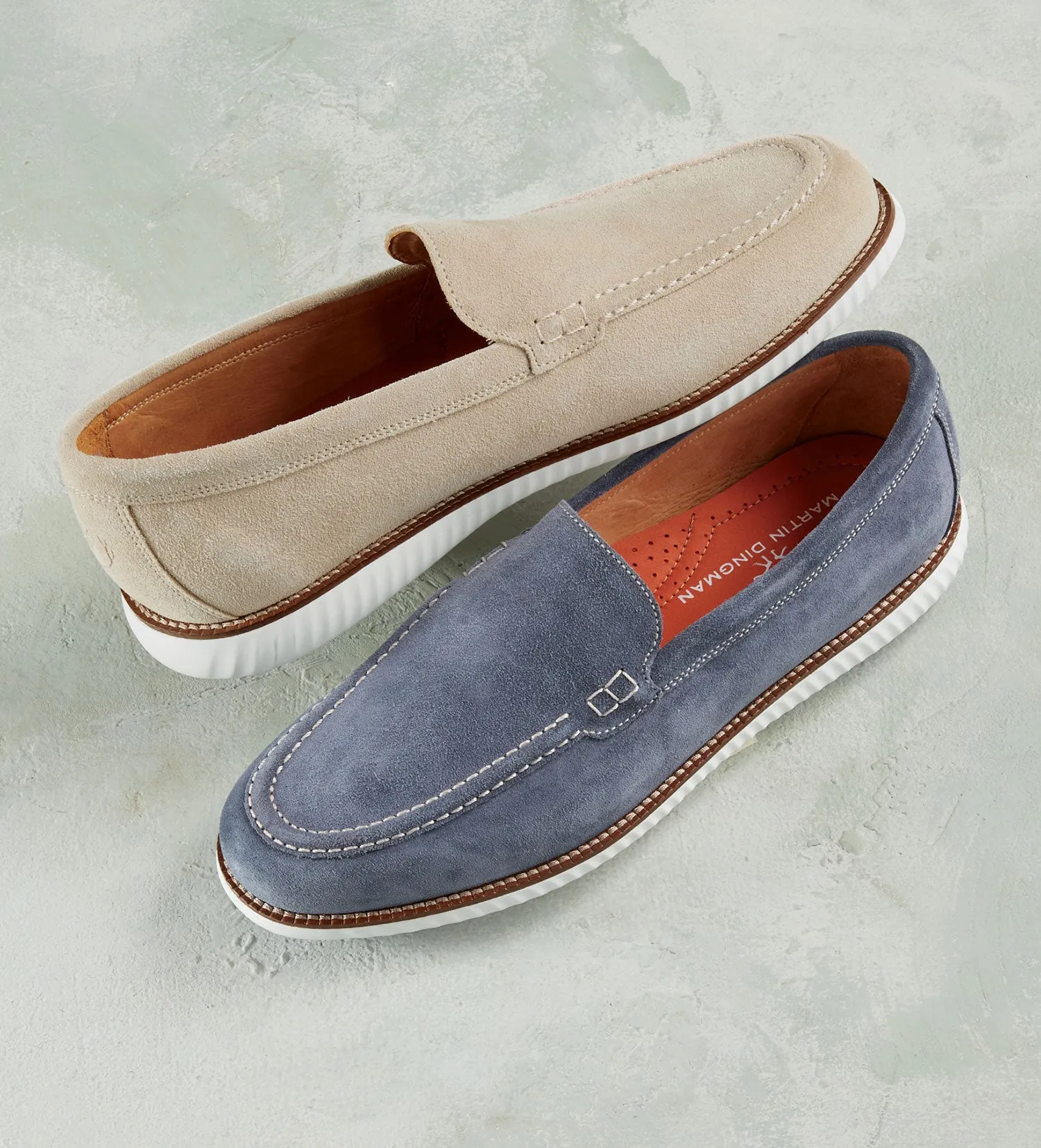 Martin Dingman Venetian Countryaire Slip-Ons - Marine