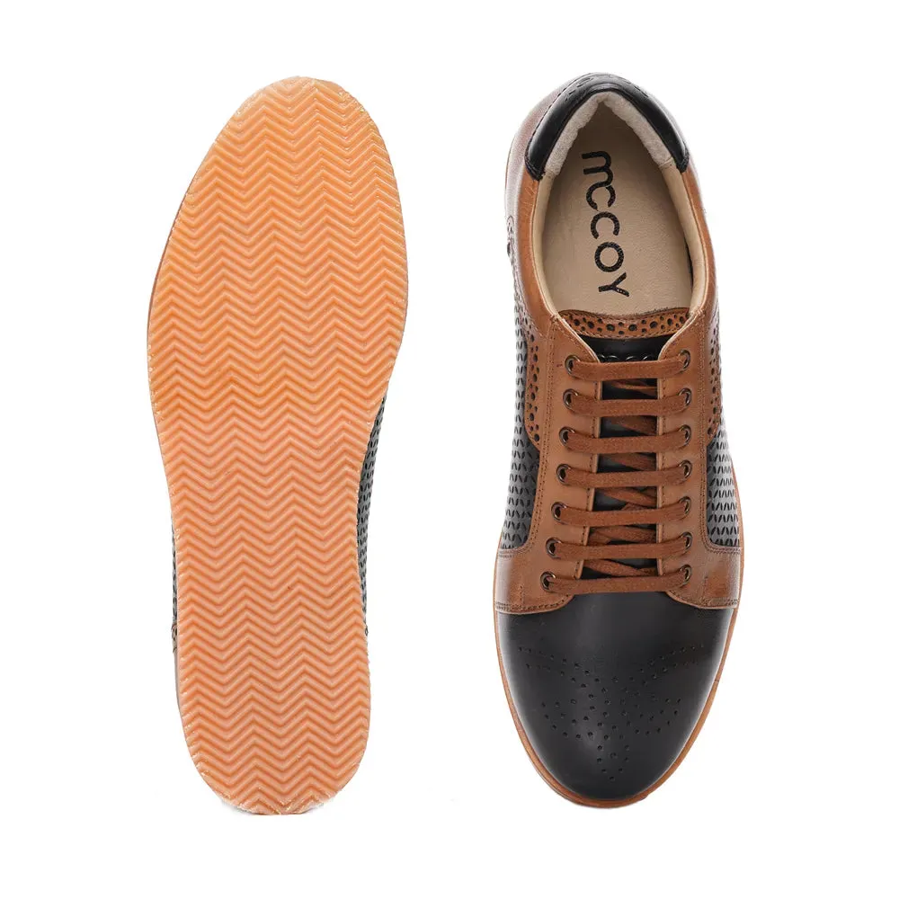 Mccoy Marko Full grain crust Men's classic formals Black and Tan Formals
