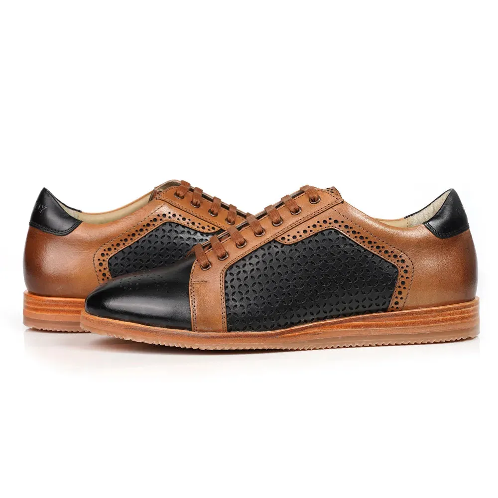 Mccoy Marko Full grain crust Men's classic formals Black and Tan Formals