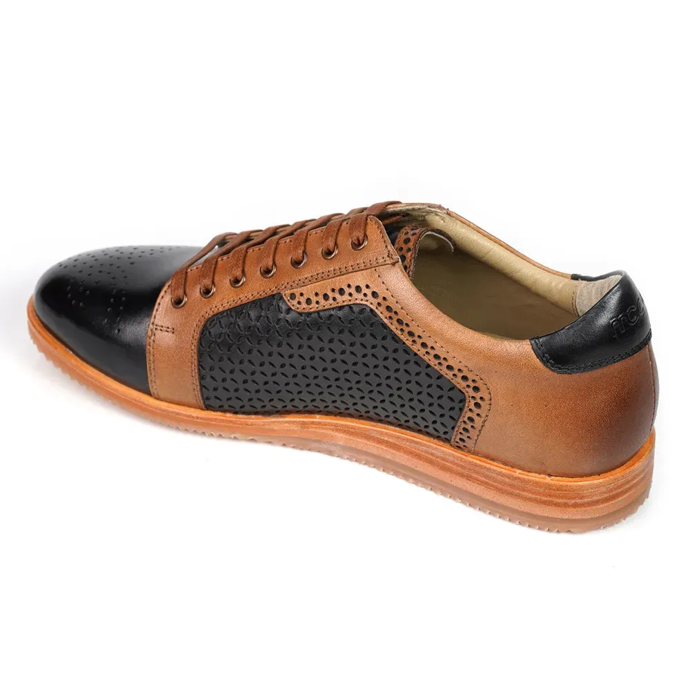 Mccoy Marko Full grain crust Men's classic formals Black and Tan Formals