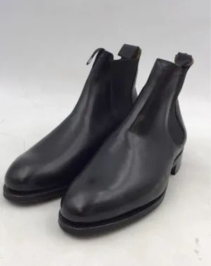 Meermin Men's 44957 Black Almond Toe Ankle Chelsea Boots - Size 5