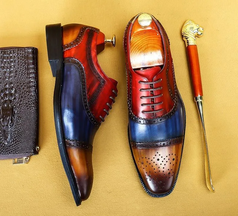 Men Dress Shoes -  Timotio Leather Oxford Shoes