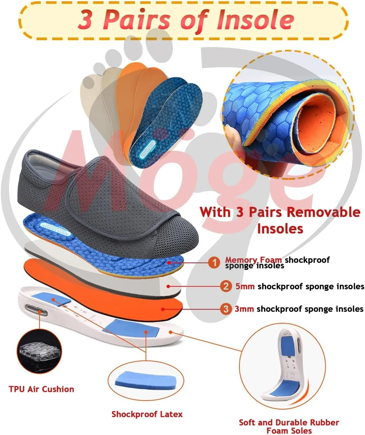 Men Slippers Orthopedic Mens Slip on Trainers Loafers Casual Breathable Slip-on Lightweight Comfortable Tennis Mesh Shoes Mens Walking Shoes Slip-on Trainers