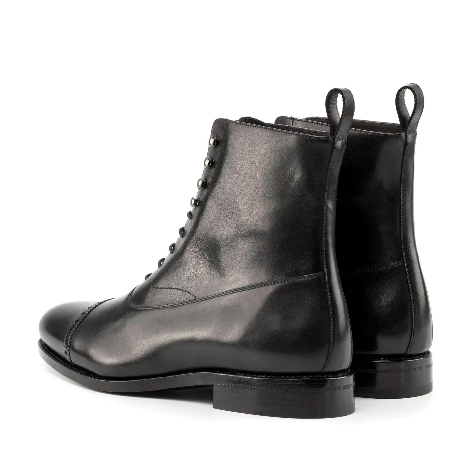 Men's Balmoral Leather Boots Wide Plus Size 6010