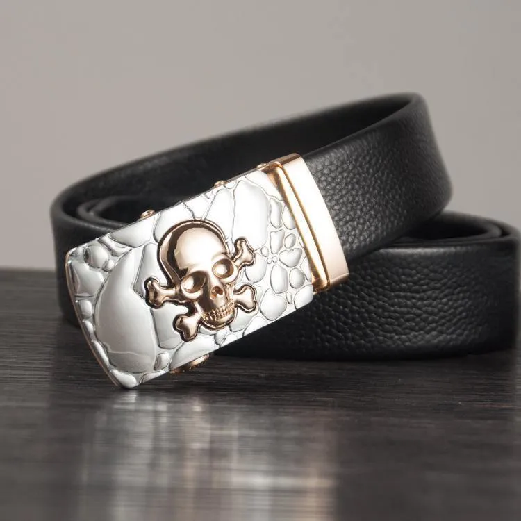 Men's Belt With Skull