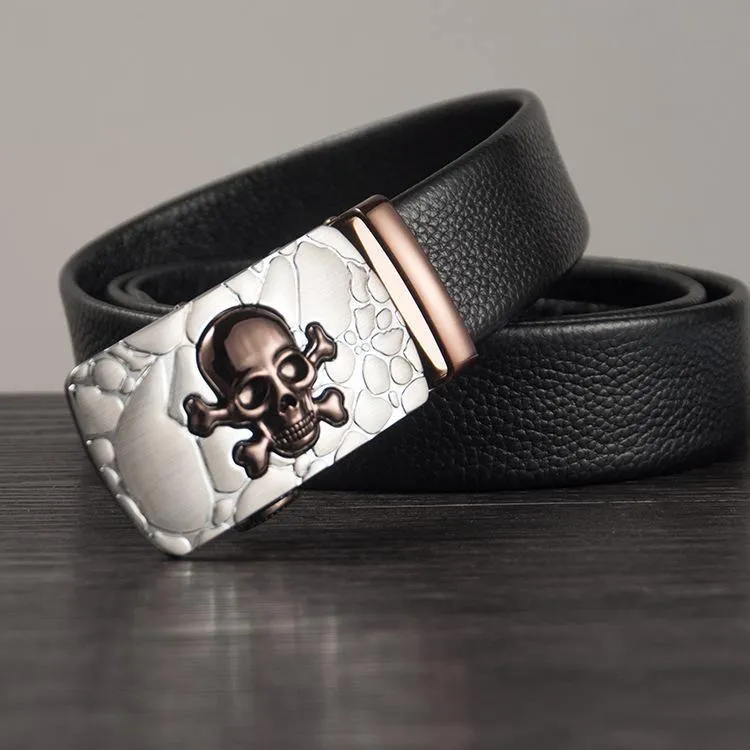Men's Belt With Skull