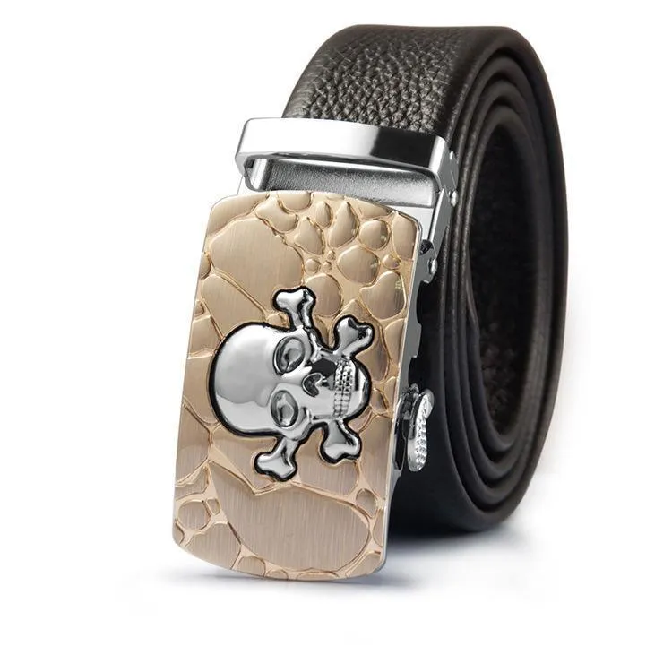 Men's Belt With Skull