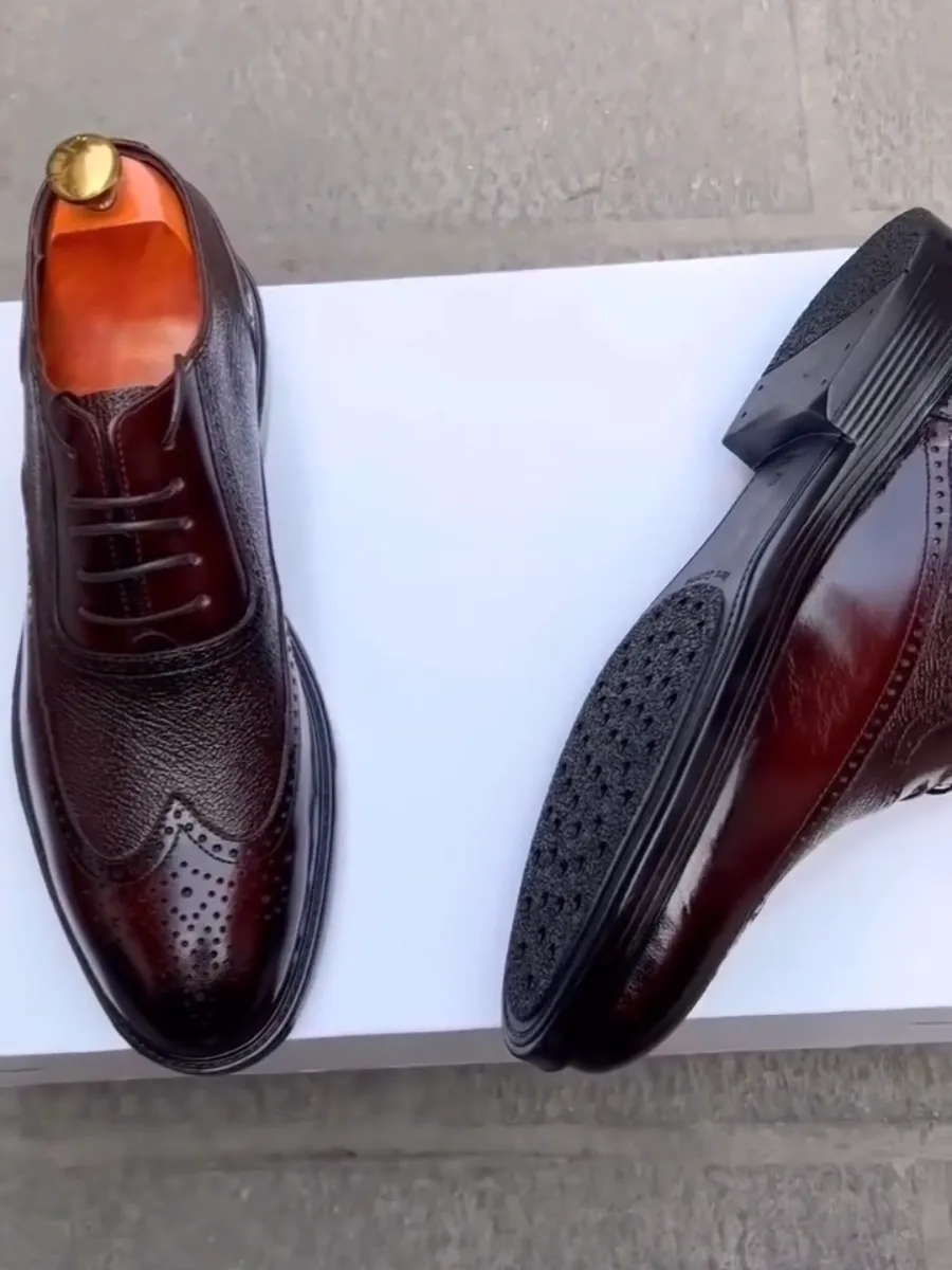 Men's Brogue Carved Casual Shoes
