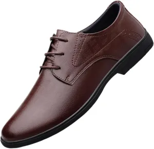 Men's Brogue Oxfords Shoes Patent Leather Lace Up Casual Patent Leather Derby Shoes Fashion Breathable Classic Dress Shoes for Men