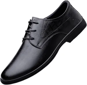 Men's Brogue Oxfords Shoes Patent Leather Lace Up Casual Patent Leather Derby Shoes Fashion Breathable Classic Dress Shoes for Men