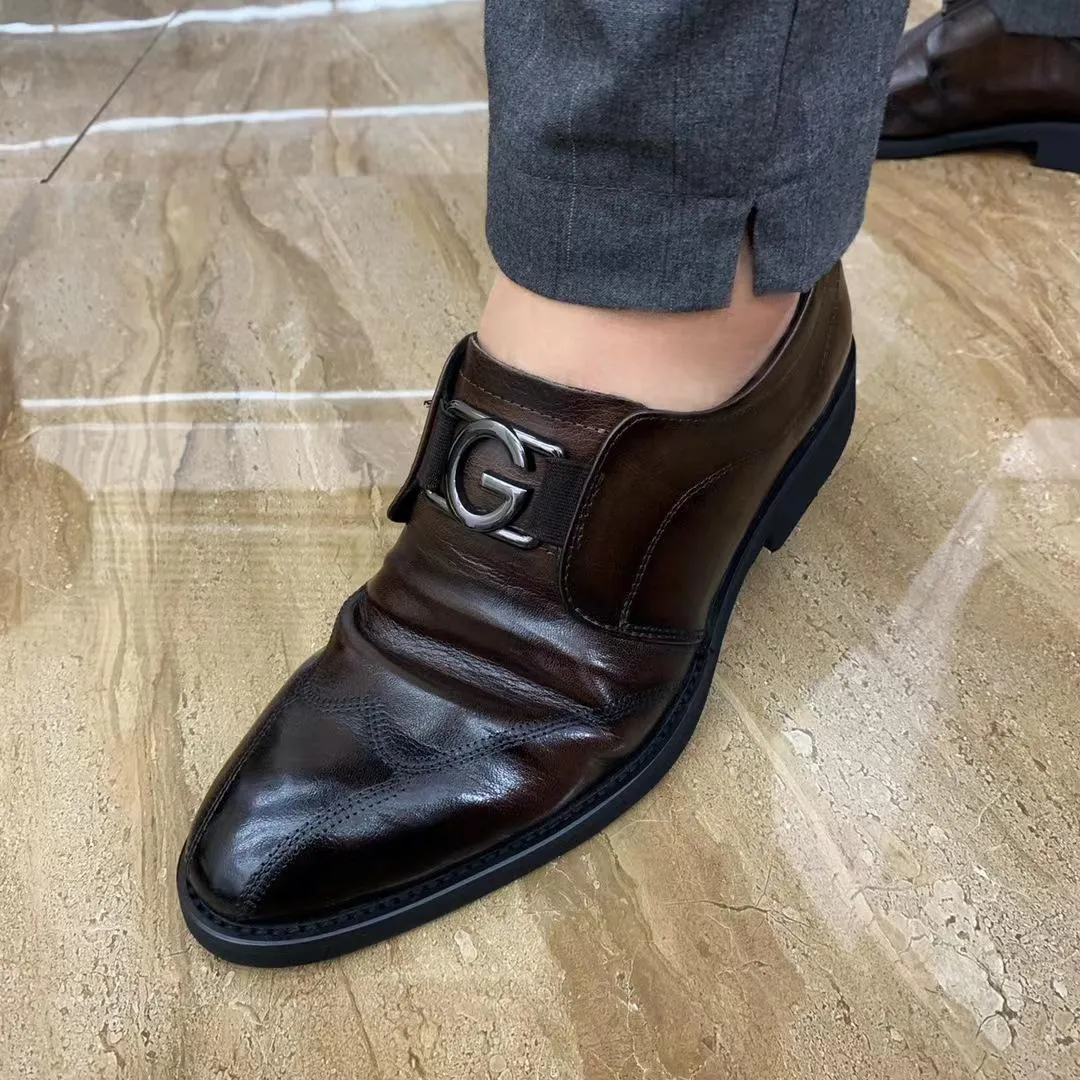 Men's business casual leather shoes