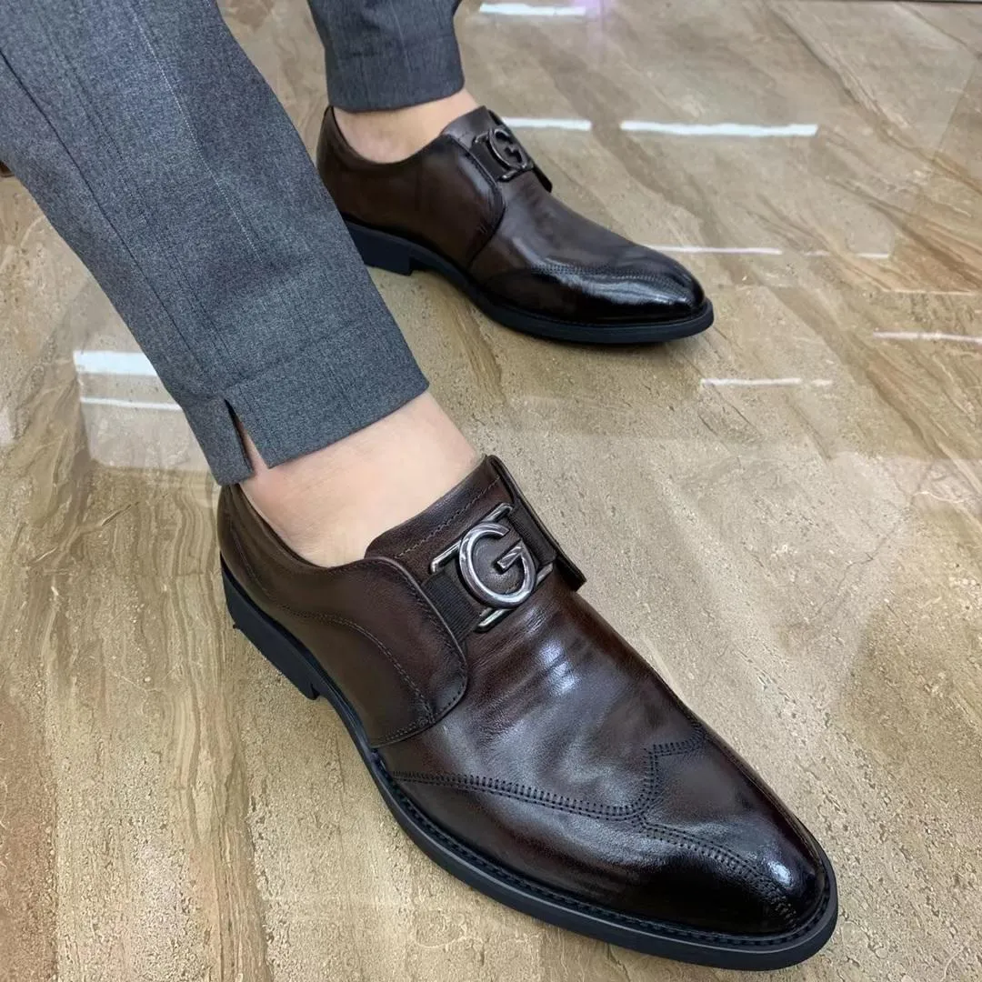 Men's business casual leather shoes
