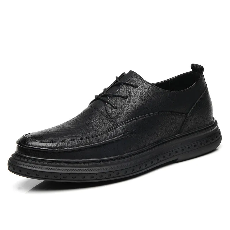 Men's Business Round Toe Leather Shoes