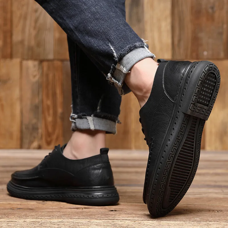 Men's Business Round Toe Leather Shoes