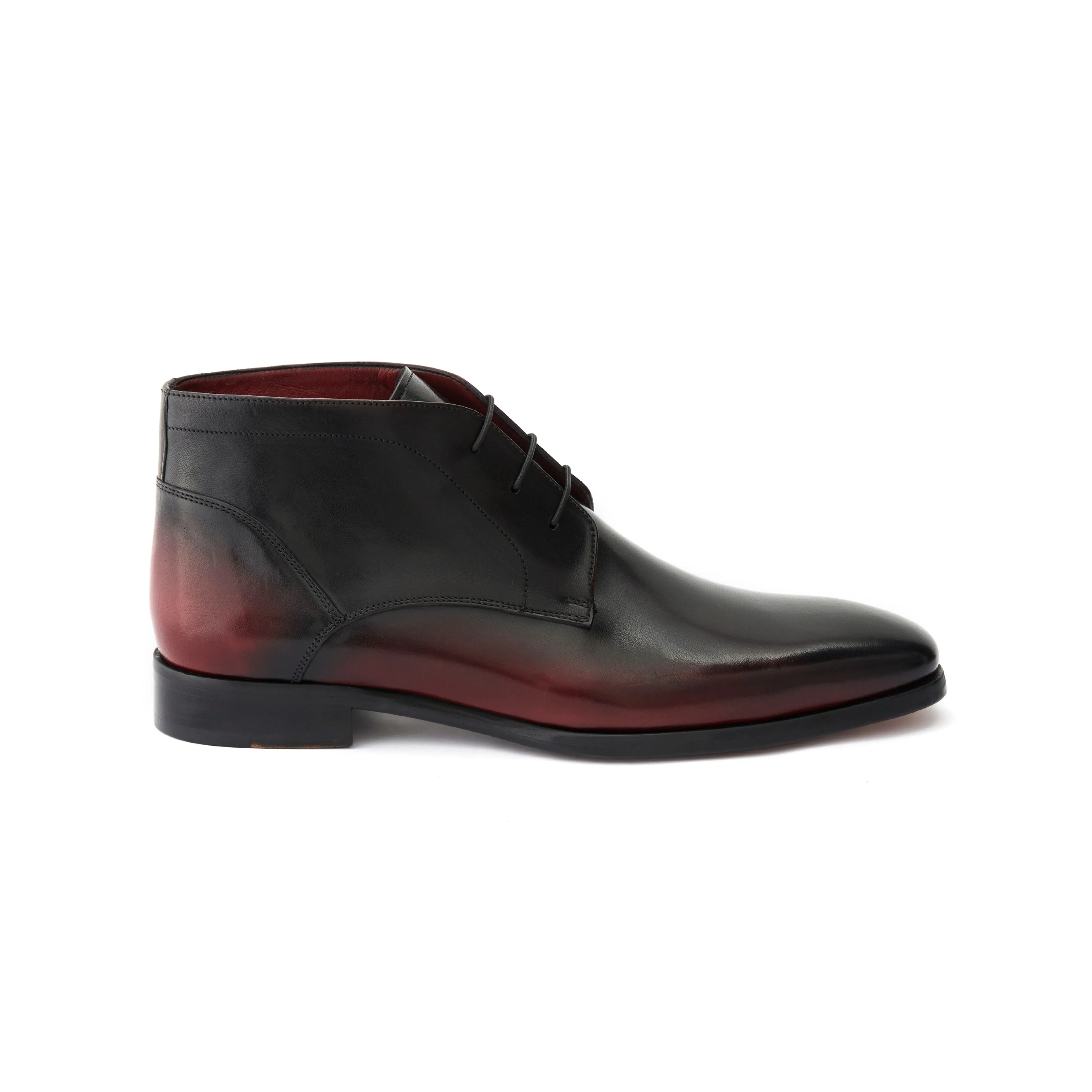 Men's Calf Leather Handmade Derby Boots M10001
