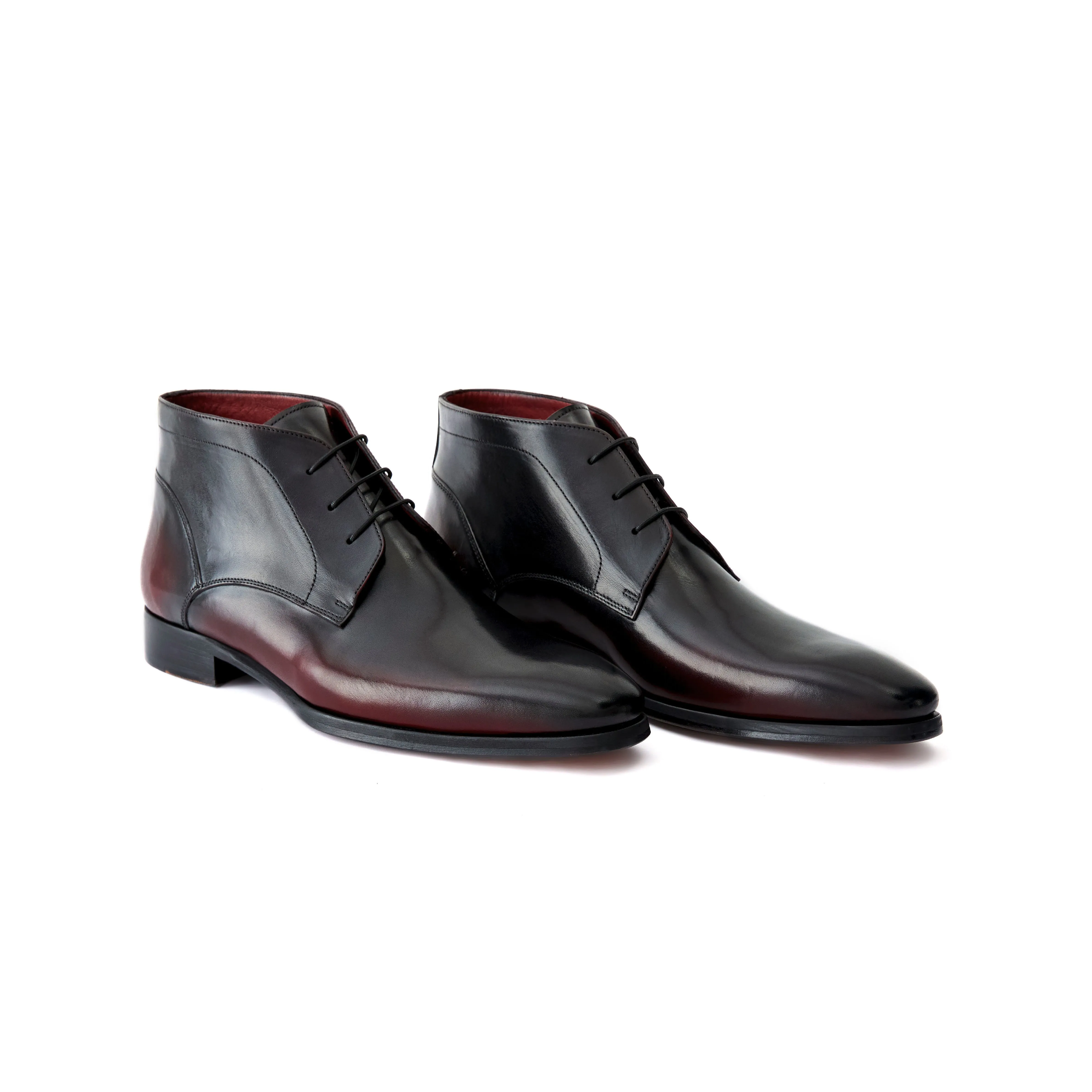 Men's Calf Leather Handmade Derby Boots M10001