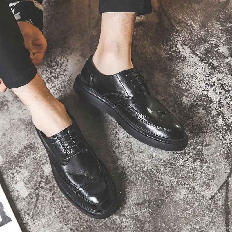 Men's Casual Dress Oxfords Business Shoes Fashion Sneakers Slip On Classic Fashion Casual Dress Business Shoes