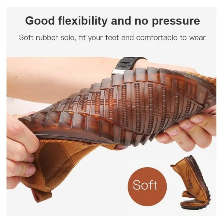 Men's Casual Fashionable Soft-sole Leather Shoes