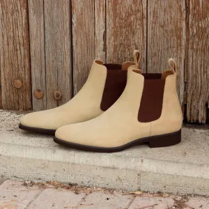 Men's Chelsea Boots Classic Leather Wide Plus Size Brown 2559