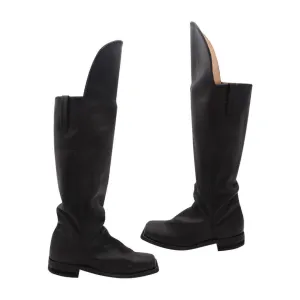 Men's Civil war Shoes Knee Flap Leather Long Boots -  Men's civil war Shoes & Boots