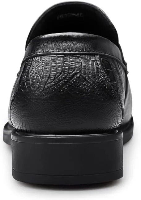 Men's Classic Slip On Dress Shoes Men Modern Low Top Pointed Toe Tuxedo Derby Shoes