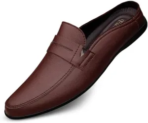 Men's Classic Slip-On Oxford Shoes | Comfortable Leather Dress Shoes for Business & Formal Occasions