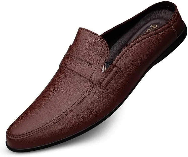 Men's Classic Slip-On Oxford Shoes | Comfortable Leather Dress Shoes for Business & Formal Occasions