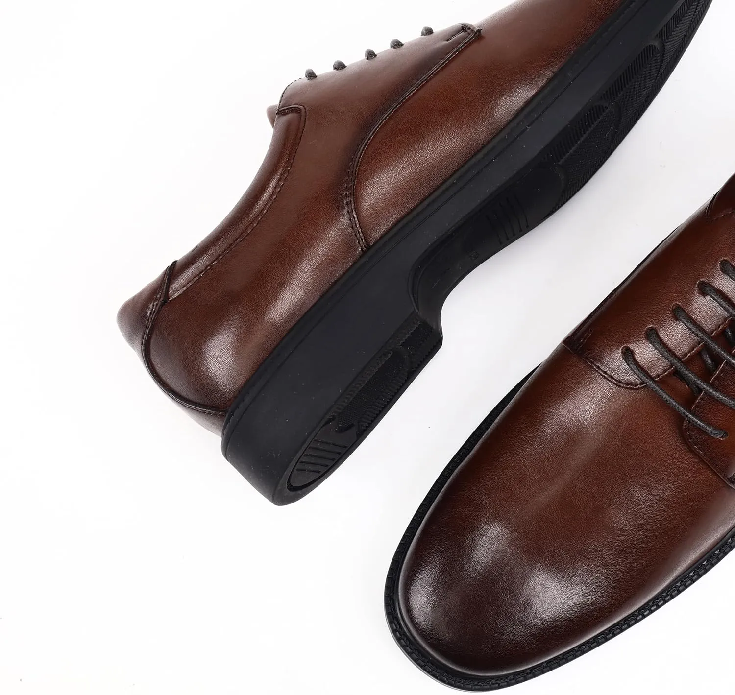 Men's Classic Synthetic Leather Derby Shoes for Business and Casual Wear