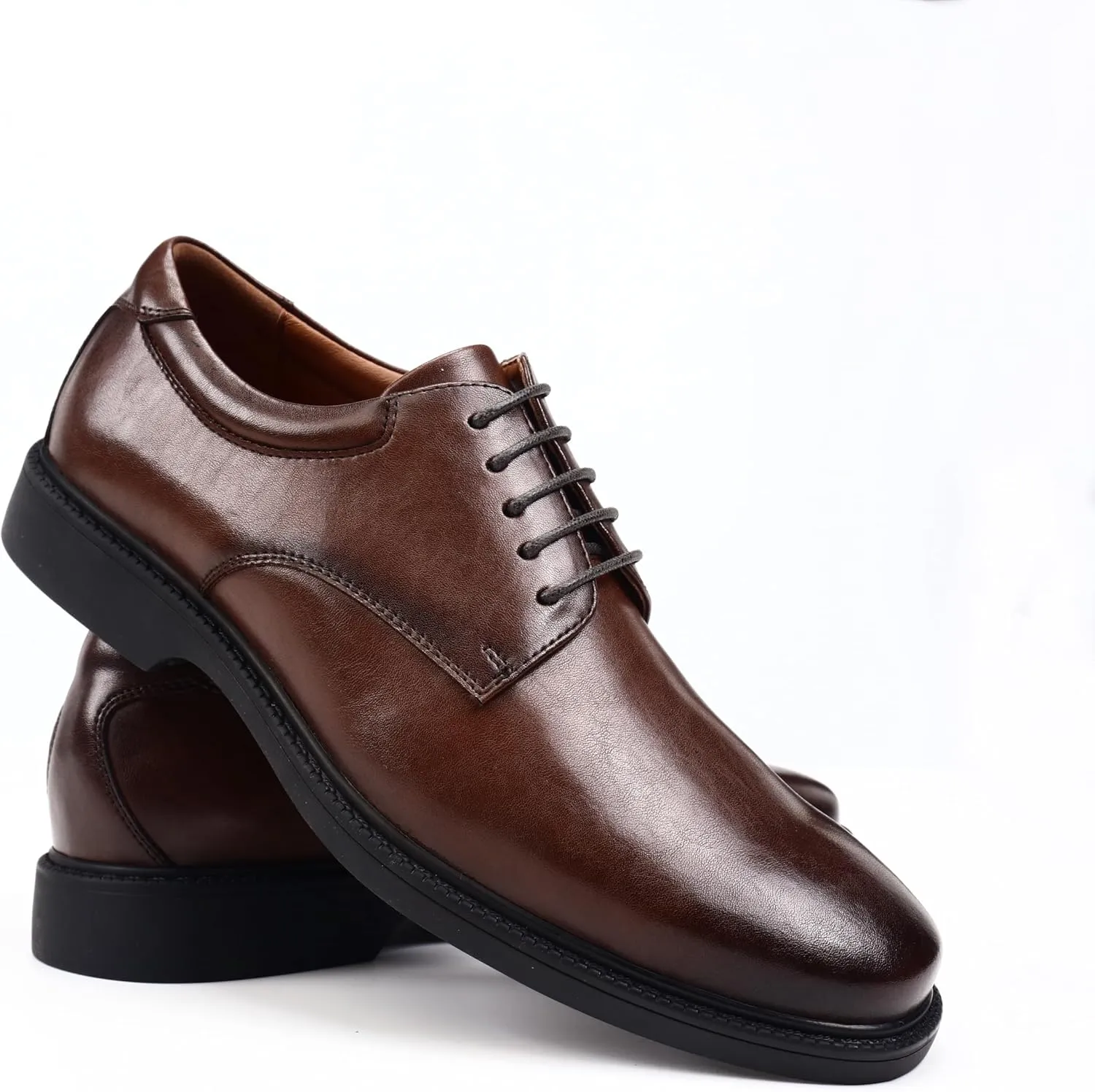 Men's Classic Synthetic Leather Derby Shoes for Business and Casual Wear