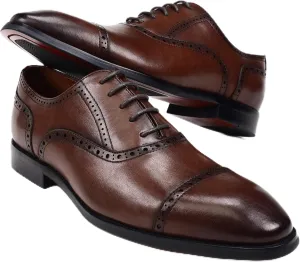 Men's Classic Synthetic Leather Derby Shoes for Business and Casual Wear