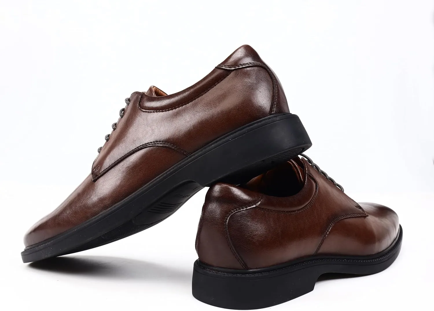 Men's Classic Synthetic Leather Derby Shoes for Business and Casual Wear