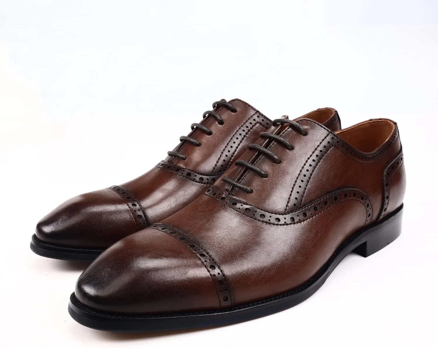 Men's Classic Synthetic Leather Derby Shoes for Business and Casual Wear