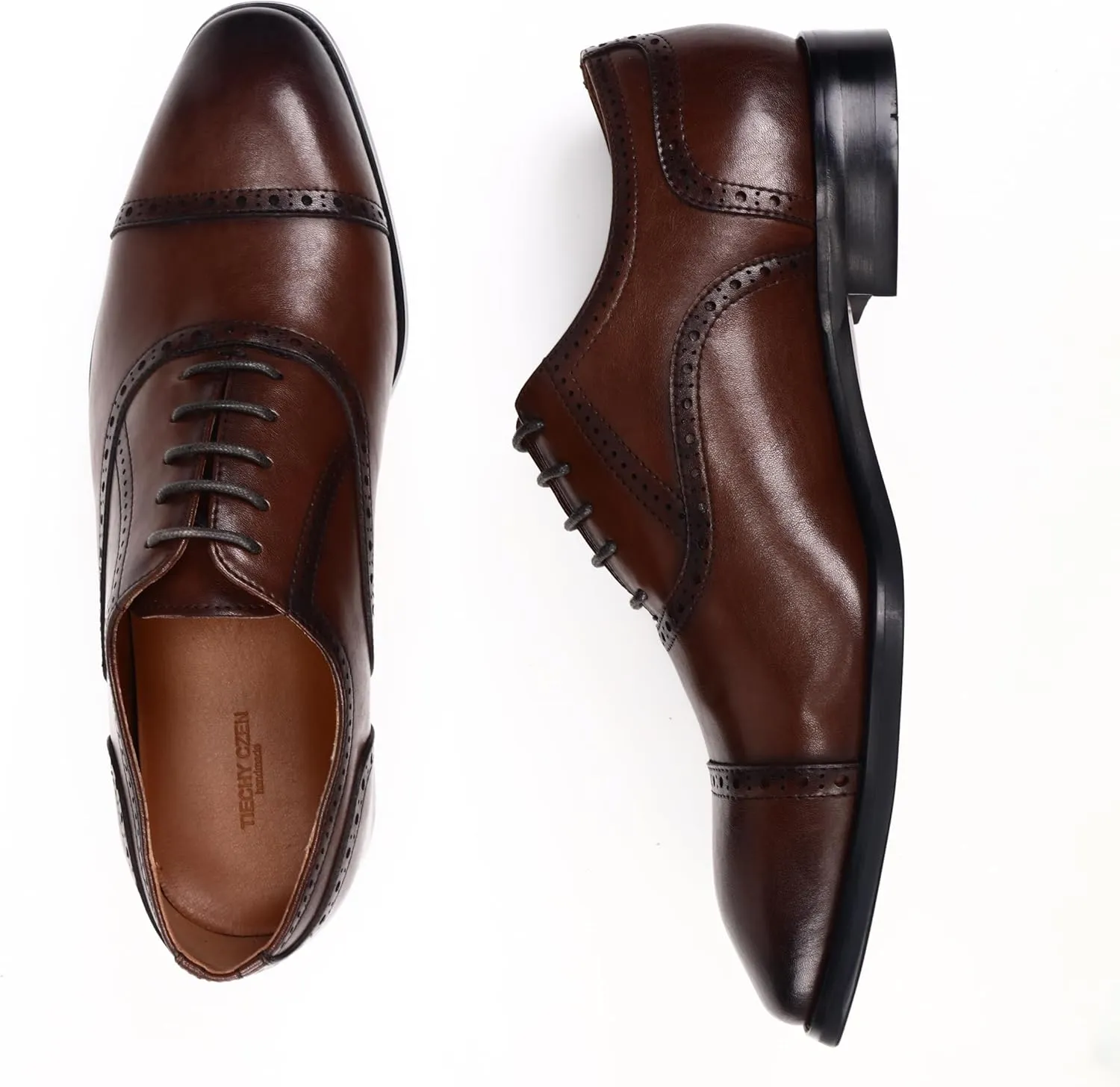 Men's Classic Synthetic Leather Derby Shoes for Business and Casual Wear
