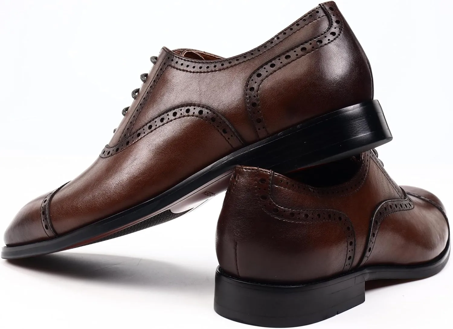 Men's Classic Synthetic Leather Derby Shoes for Business and Casual Wear