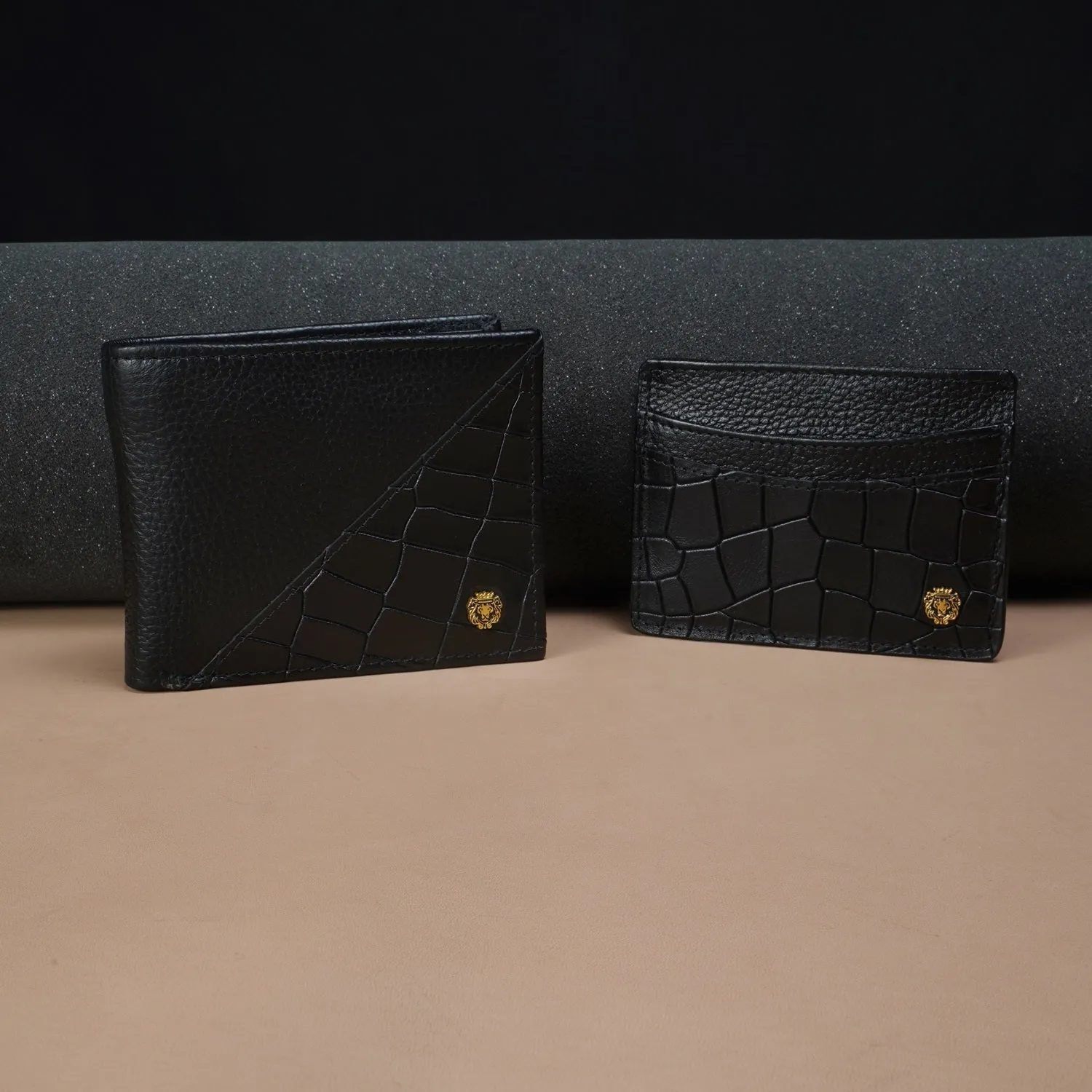 Men's Combo in Textured-Deep Cut Leather