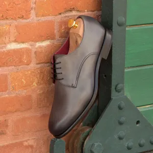 Men's Derby Leather Shoes Wide Plus Size Grey 2683
