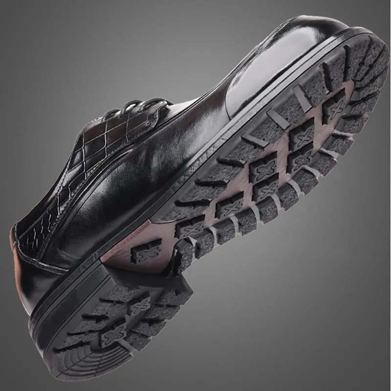 Mens Derby Shoes Slip-ons Comfortable Tuxedo Shoes Formal Derby Shoes Walking(Black,9)