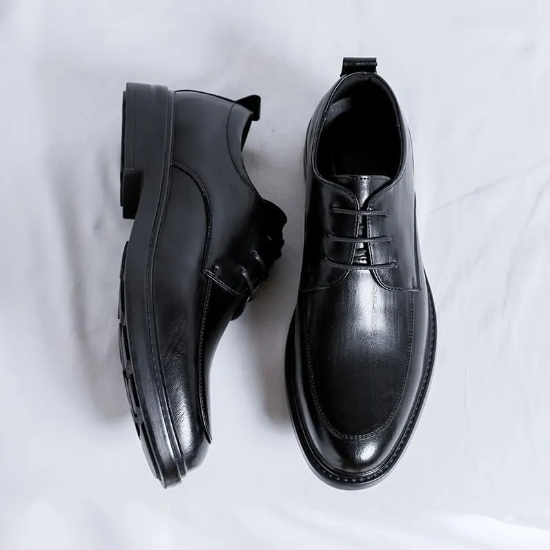 Men's Dress Shoes Classic Formal Business Pointed Toe Derbys Patent Leather Wedding Oxford Shoes