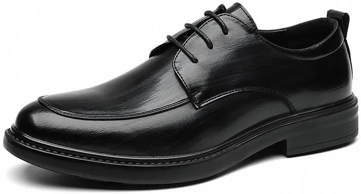 Men's Dress Shoes Classic Formal Business Pointed Toe Derbys Patent Leather Wedding Oxford Shoes