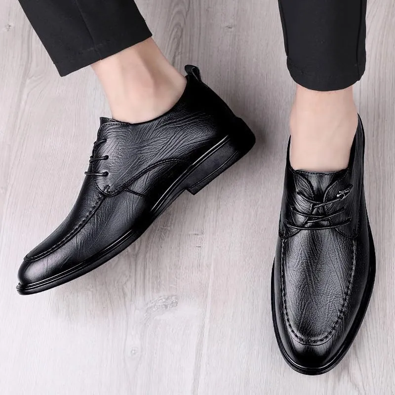 Men's Dress Shoes Fashion Business Formal Oxfords Shoes Classic Lace-up Tuxedo Derby Shoes for Men