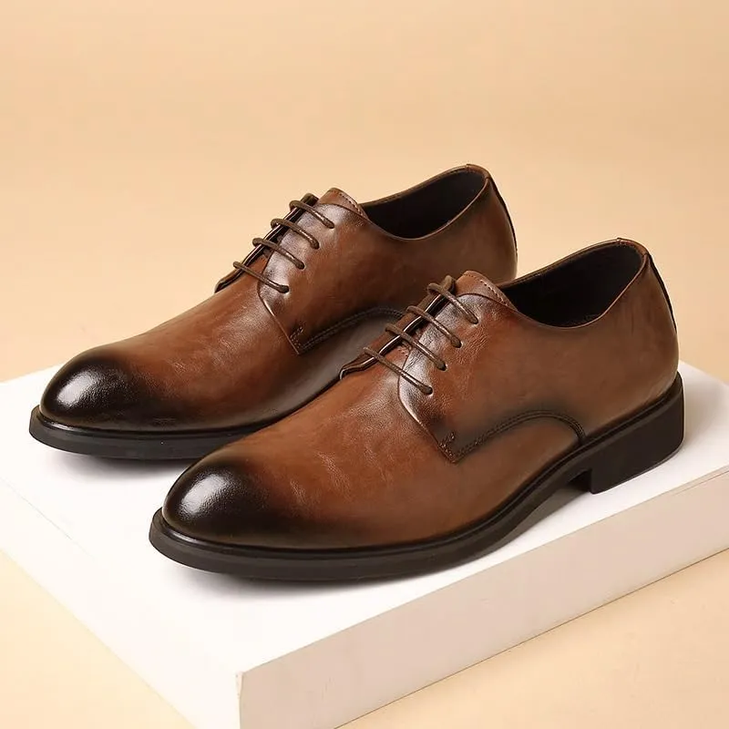 Men's Dress Shoes Men Classic Lace-up Formal Oxfords Shoes Casual Business Tuxedo Derby Shoes