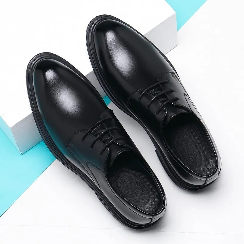 Mens Dress Shoes Men's Modern Classic Slip On Formal Casual Business Oxfords Wedding Tuxedo Derby Shoes
