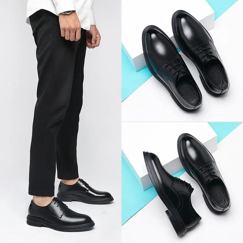 Mens Dress Shoes Men's Modern Classic Slip On Formal Casual Business Oxfords Wedding Tuxedo Derby Shoes
