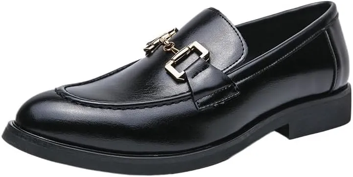 Men's Dress Slip-on Classic Loafers Formal Shoes for Daily Walking Business Shoes