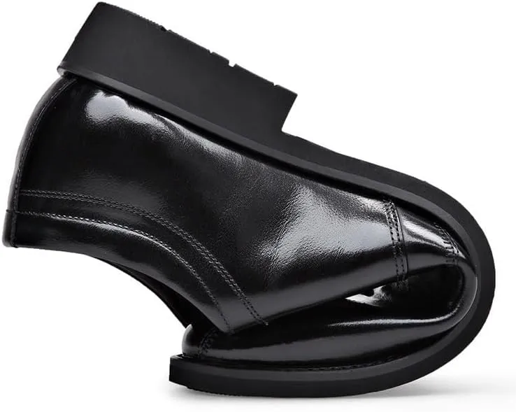 Men's Faux Patent Leather Dress Shoes Classic Lace-Up Formal Wedding Business Oxfords for Men